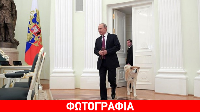 Ο Γιούμε, ο σκύλος του Ρώσου προέδρου κλέβει την παράσταση!