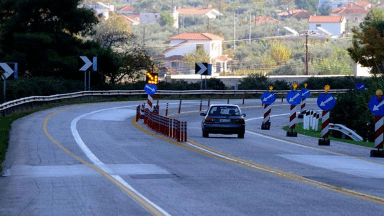 Κυκλοφοριακές ρυθμίσεις τη Δευτέρα στην Κορίνθου-Πατρών λόγω εργασιών