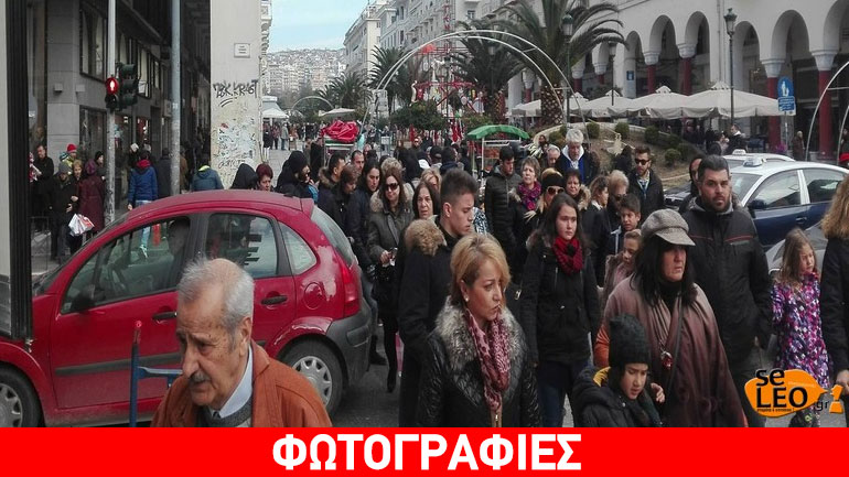To αδιαχώρητο στην αγορά της Θεσσαλονίκης