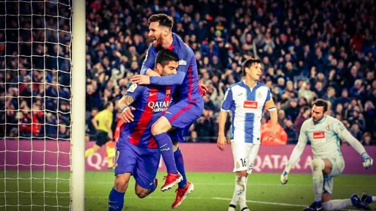 Δεύτερη η Μπαρτσελόνα με σόου Μέσι, Σουάρες