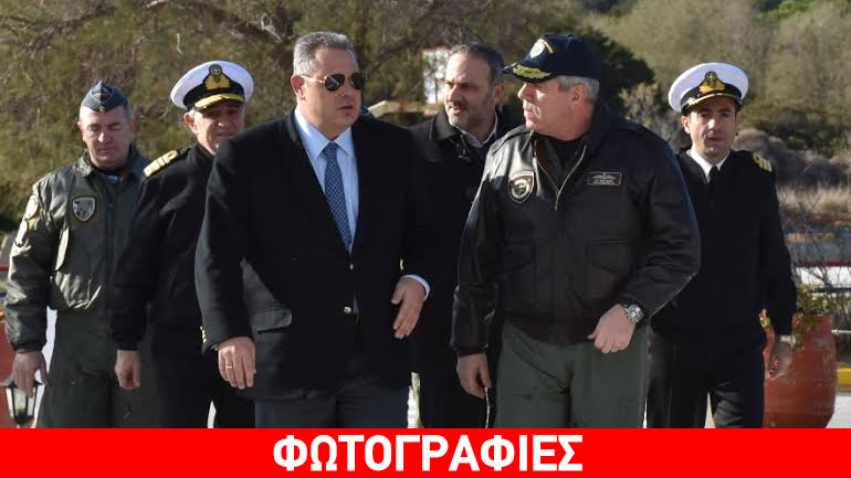 Επίσκεψη Καμμένου στην 135 Σμηναρχία Μάχης και στη Φρεγάτα Λήμνος