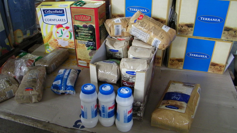 Διανομή τροφίμων από το Κοινωνικό Παντοπωλείο Μεσολογγίου