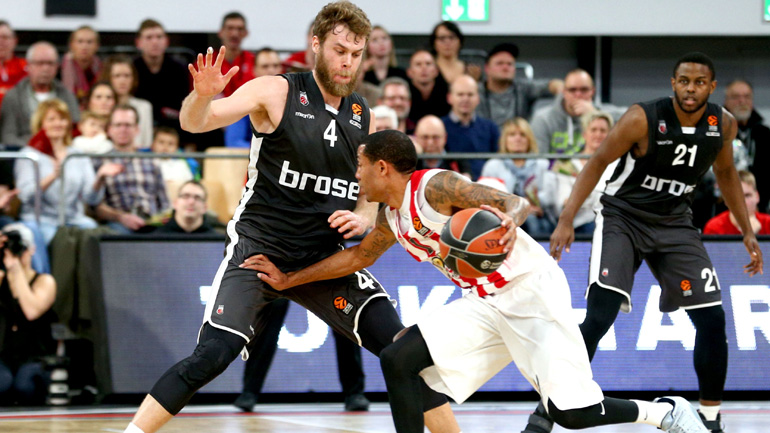 Ήττα στη Γερμανία ο Ολυμπιακός, 82-68 η Μπάμπεργκ