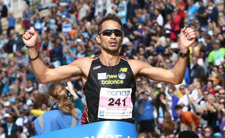 O Χριστόφορος Μερούσης έχει τερματίσει πρώτος στον Αυθεντικό Μαραθώνιο τέσσερις συνεχόμενες χρονιές...