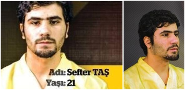 Σεφτέρ Τας, 21 ετών, κουρδικής καταγωγής από το Ιγκντίρ