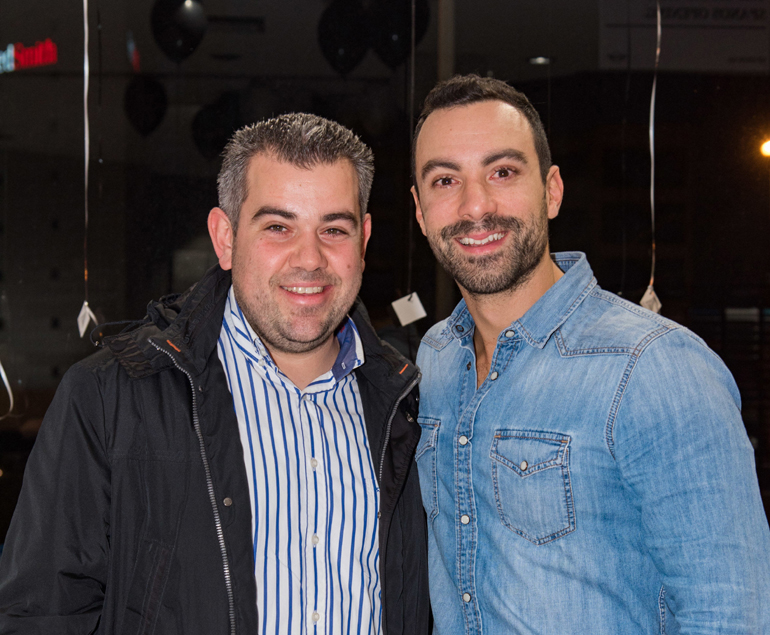 Αριστερά ο Γιώργος Σπανός μαζί με τον Τάκη Τανιμανίδη...