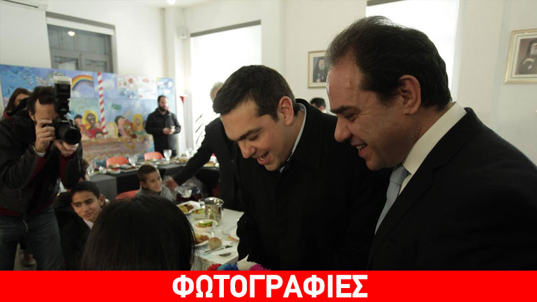 Ο Αρχιεπίσκοπος Ιερώνυμος με τον Πρωθυπουργό στο Κέντρο Δημιουργικής Απασχόλησης Παιδιού της «Αποστολής»