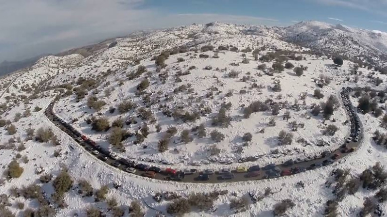 Χανιά: Προβλήματα λόγω του χιονιά