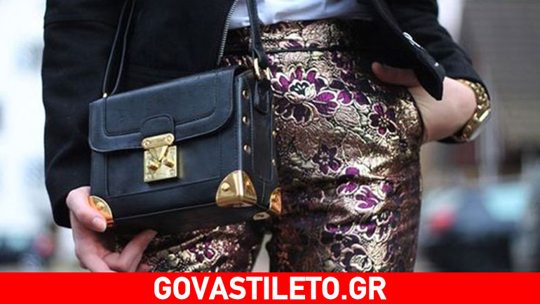 Brocade παντελόνι για μοναδικές γιορτινές εμφανίσεις