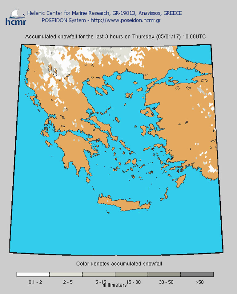 Τα πρώτα χιόνια στα ορεινά, την ερχόμενη Πέμπτη