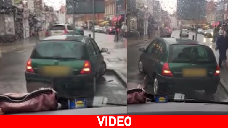 Έπειτα από 18 μανούβρες και 7 λεπτά κατάφερε να παρκάρει!