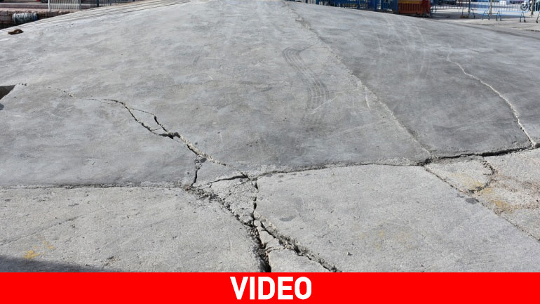 Μεγάλο πρόβλημα με απόσχιση τμήματος στο λιμάνι της Χίου