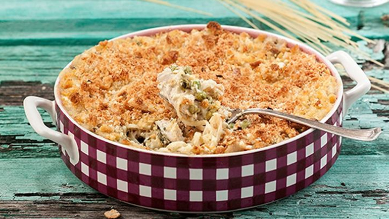 Καρμπονάρα φούρνου με κοτόπουλο