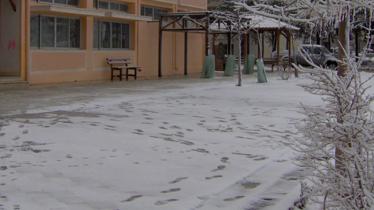 Θεσσαλονίκη: Κλειστά τη Δευτέρα λόγω παγετού τα σχολεία του Δήμου Δέλτα