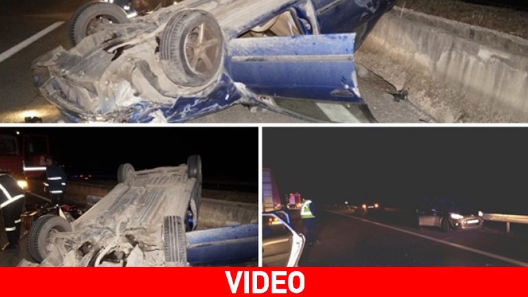 Ημαθία: Τροχαίο ατύχημα στην Εγνατία Οδό στον κόμβο Νησελίου – Μία τραυματίας