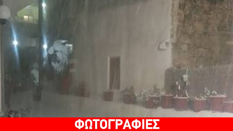 Έντονη χιονόπτωση απόψε στην ορεινή Νάξο