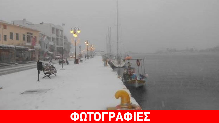 Νέα επέλαση του χιονιά στη Λέσβο