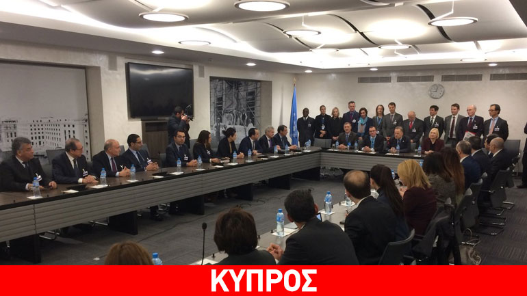 Κυπριακό: Ολοκληρώθηκαν οι πρωινές συνομιλίες στη Γενεύη – Το απόγευμα επί τάπητος οι εγγυήσεις