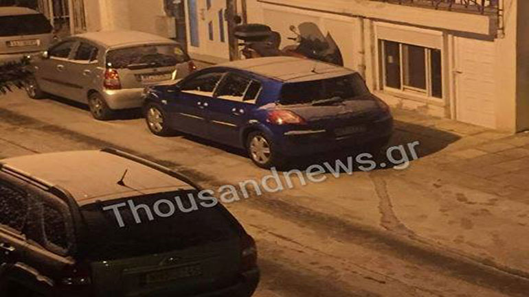 Τα χιόνια έκαναν την εμφάνισή τους στη Θεσσαλονίκη