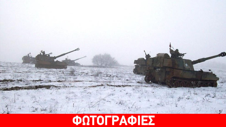 Επιχειρησιακή Εκπαίδευση 50 Μηχανοκίνητης Ταξιαρχίας στον χιονισμένο Έβρο