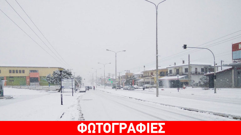 Στο έλεος του χιονιά η Χαλκιδική