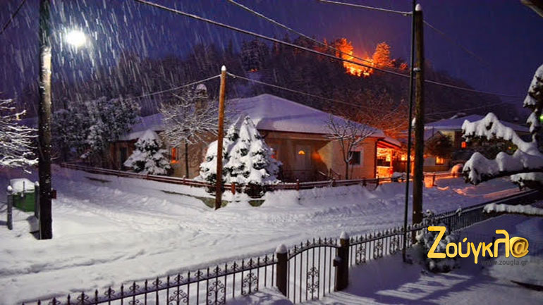 Καρδίτσα: Στους 50 πόντους το χιόνι στο Καλλίθηρο