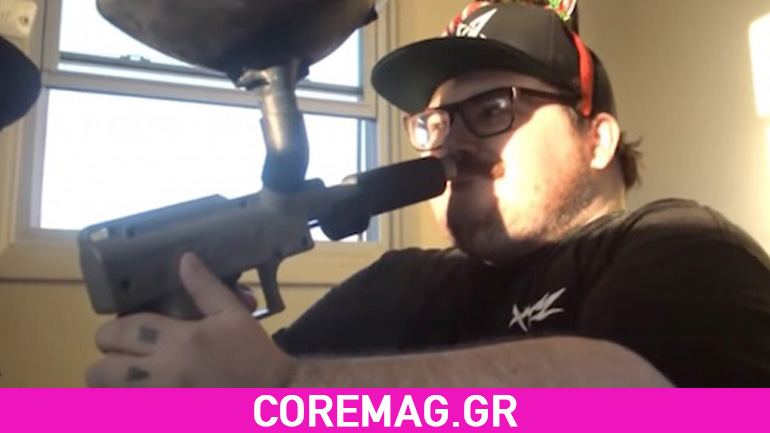 Πυροβόλησε το πρόσωπό του με Paintball