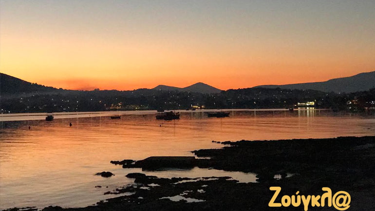 Εντυπωσιακές εικόνες από τον ουρανό στο Πόρτο Ράφτη