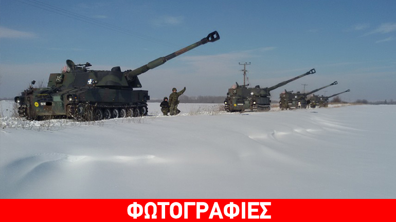 Επιχειρησιακή εκπαίδευση στον χιονισμένο βόρειο Έβρο