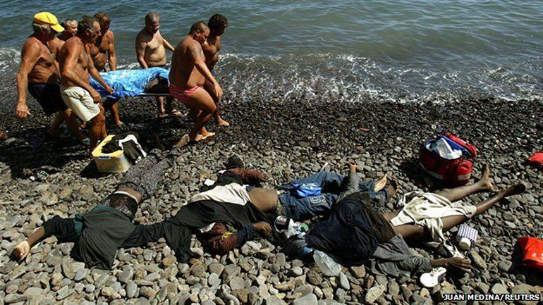 Εντοπίστηκαν έξι νεκροί μετανάστες στις νότιες ακτές τις Ισπανίας