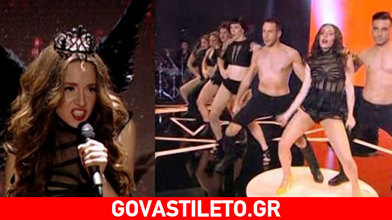 Σέξι μαύρος άγγελος η Καλομοίρα στο 6ο live του «Rising Star»
