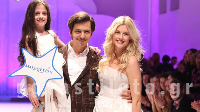 Η Κωνσταντίνα Κομματά σε ρόλο μοντέλου στο Athens Bridal Week