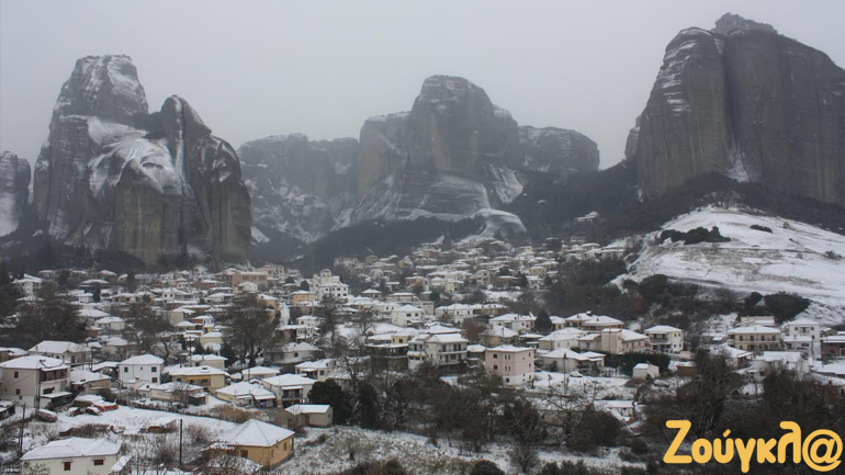 Χιόνια στα Μετέωρα