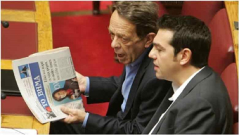 Με τον πρωθυπουργό στη Βουλή