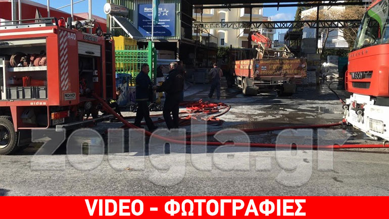 Φωτιά σε κατάστημα με μονωτικά υλικά στην Αργυρούπολη