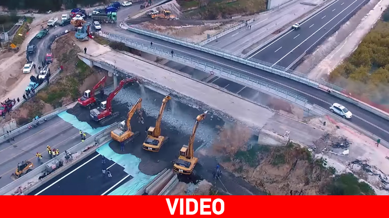 Κατεδαφίστηκε και η τελευταία παλαιά γέφυρα στην Κορίνθου – Πατρών