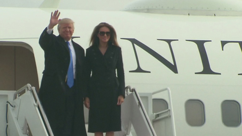 Έφτασε στην Ουάσινγκτον ενόψει της ορκωμοσίας του ο Ντόναλντ Τραμπ