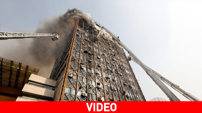 Δεκάδες τραυματίες από την κατάρρευση πολυώροφου κτηρίου στην Τεχεράνη