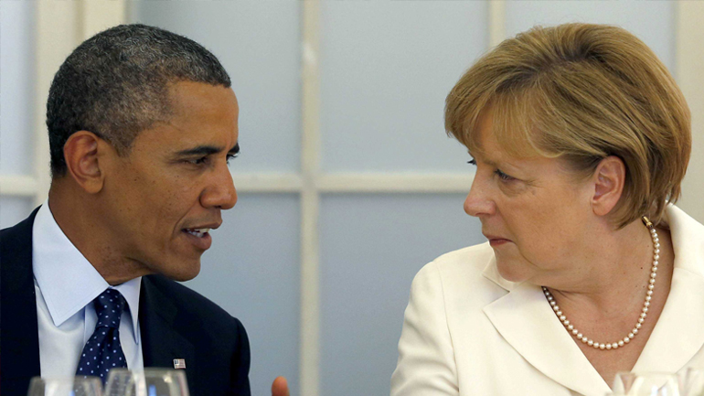 Στη Μέρκελ το τελευταίο επίσημο τηλεφώνημα του Μπαράκ Ομπάμα