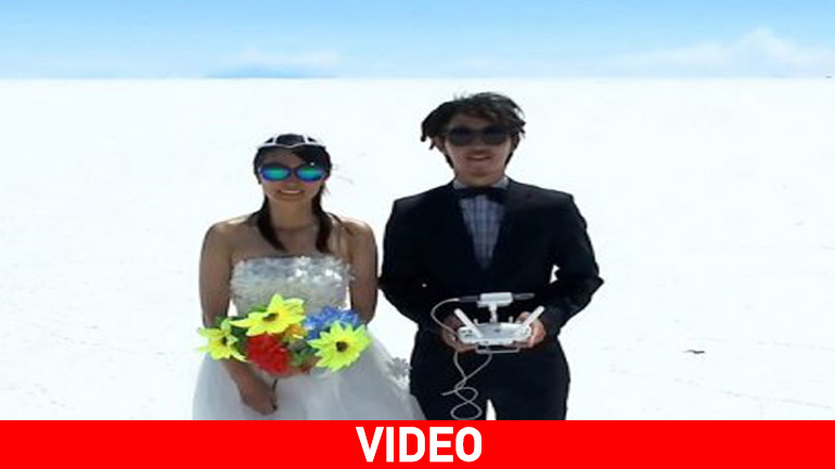 Κατέγραψαν το γαμήλιο ταξίδι τους σε 48 χώρες με drone!