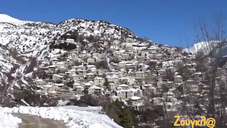 ΣΥΡΡΑΚΟ: Στην χιονισμένη αετοφωλιά της Πίνδου