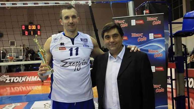 Βόλεϊ: Ο Γιορντάνοφ τιμήθηκε ως MVP του πρώτου γύρου της Volley League «Πάμε Στοίχημα»
