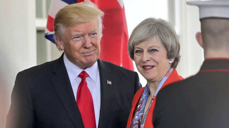 Έφτασε στον Λευκό Οίκο η Τερέζα Μέι