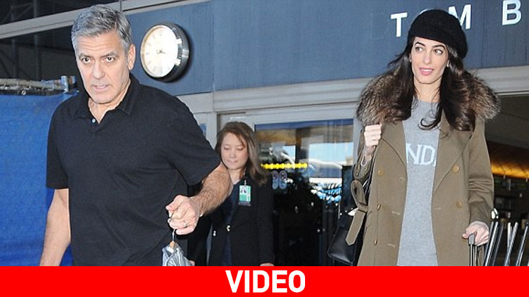 To ζεύγος Κλούνεϊ απολαμβάνει τον ήλιο στην Καλιφόρνια