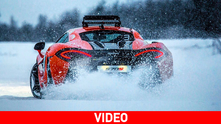 O Senna με την McLaren 570 S στον Αρκτικό Κύκλο