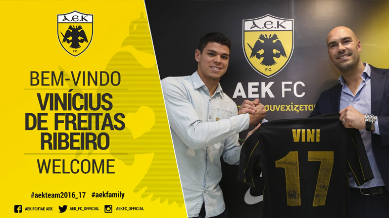 Επίσημα στην ΑΕΚ ο Βινίσιους Φρέιτας
