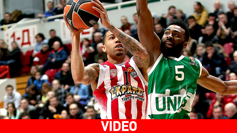 Παρέμεινε τρίτος ο Ολυμπιακός, 90-75 την Ούνικς Καζάν