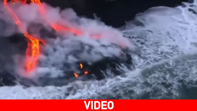 Όταν η καυτή λάβα συναντά τη θάλασσα