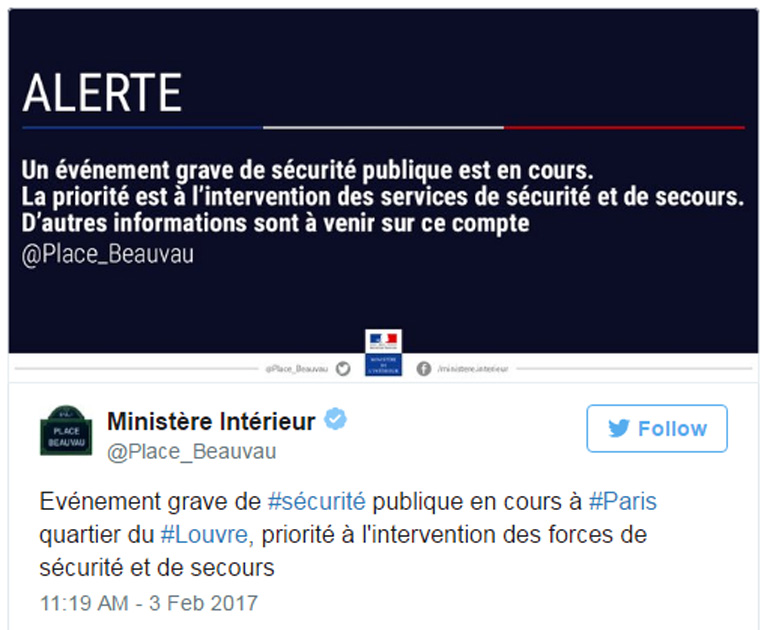 Το μήνυμα του Υπουργείου Εσωτερικών στο Twitter