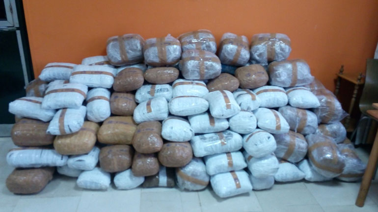 Κατασχέθηκαν 102 κιλά κάνναβη που προορίζονταν για Ιταλία